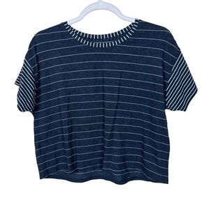 Lululemon Cates Tee Short Serve Stripe Heathered Modern Stripe